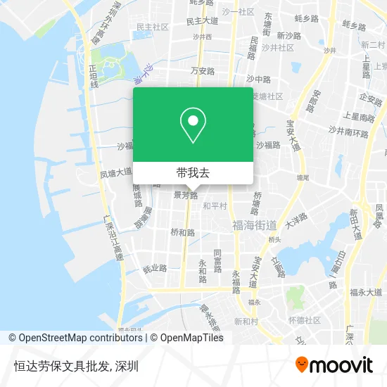 恒达劳保文具批发地图