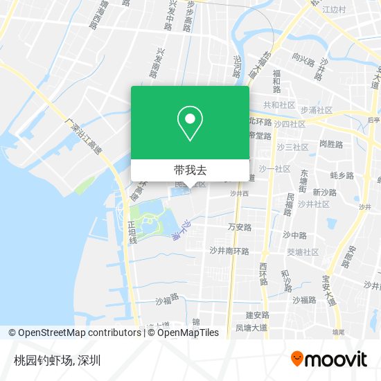 桃园钓虾场地图