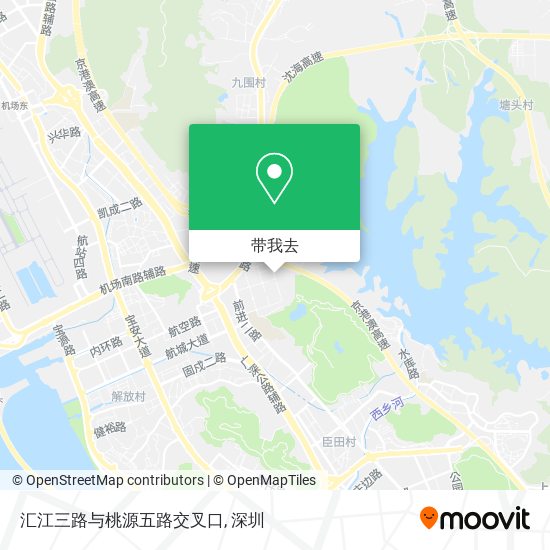 汇江三路与桃源五路交叉口地图