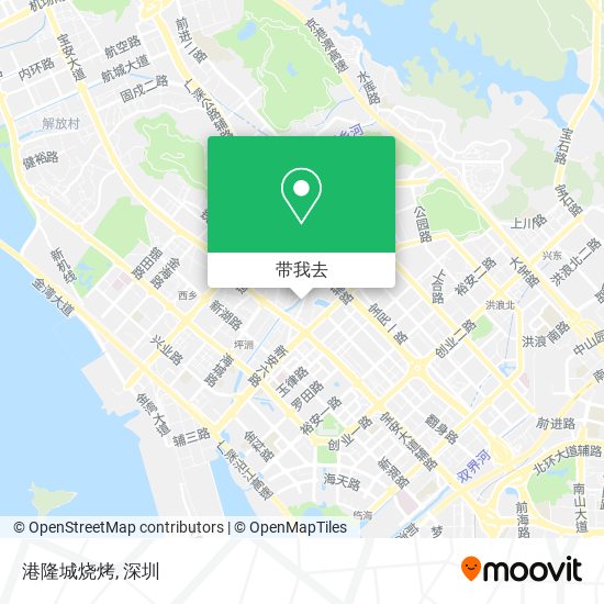 港隆城烧烤地图