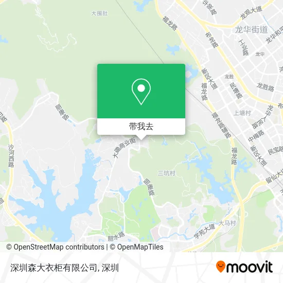 深圳森大衣柜有限公司地图