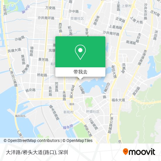 大洋路/桥头大道(路口)地图