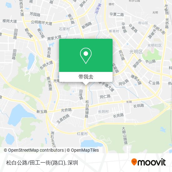 松白公路/田工一街(路口)地图