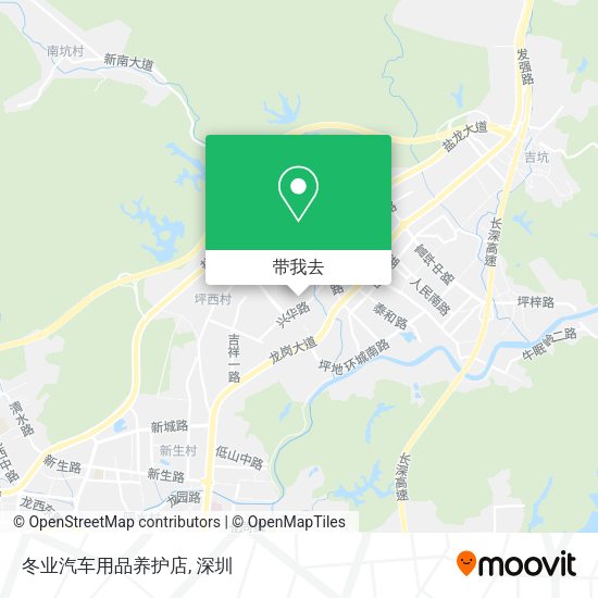 冬业汽车用品养护店地图