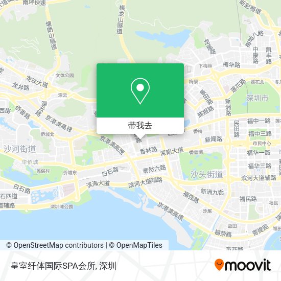 皇室纤体国际SPA会所地图
