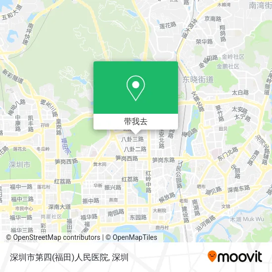 深圳市第四(福田)人民医院地图