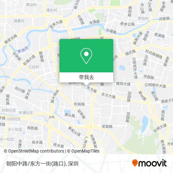 朝阳中路/东方一街(路口)地图