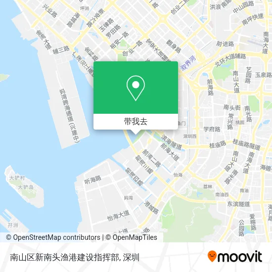 南山区新南头渔港建设指挥部地图