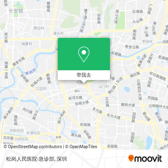 松岗人民医院-急诊部地图