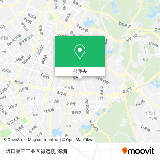 坂田第三工业区禄运楼地图