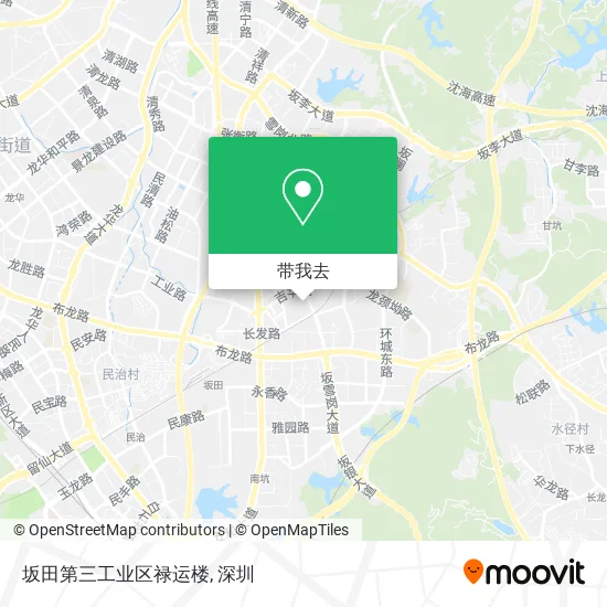 坂田第三工业区禄运楼地图