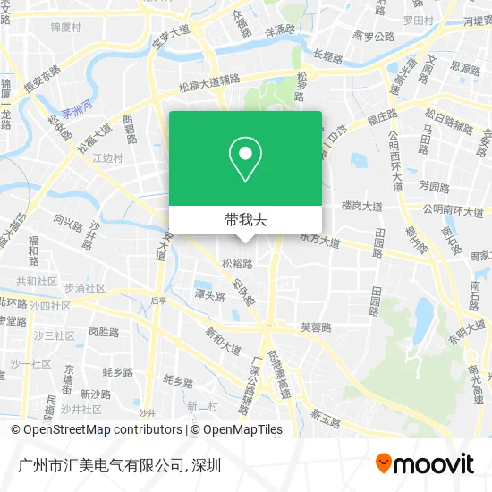 广州市汇美电气有限公司地图