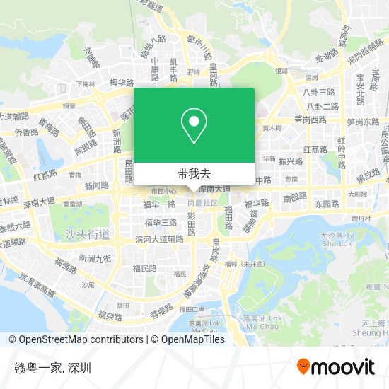 赣粤一家地图