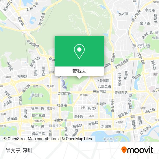 崇文亭地图