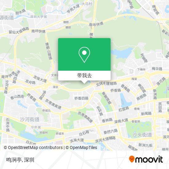 鸣涧亭地图