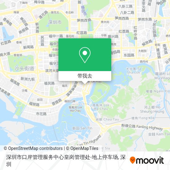 深圳市口岸管理服务中心皇岗管理处-地上停车场地图