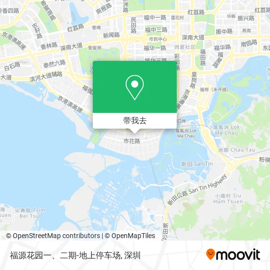 福源花园一、二期-地上停车场地图