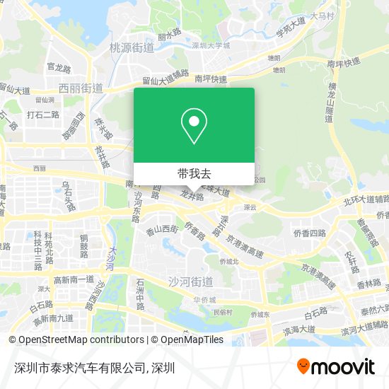 深圳市泰求汽车有限公司地图