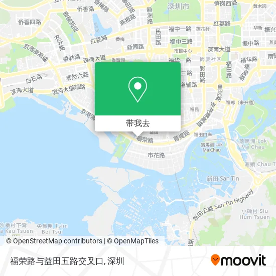 福荣路与益田五路交叉口地图