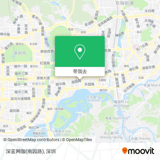 深蓝网咖(南园路)地图