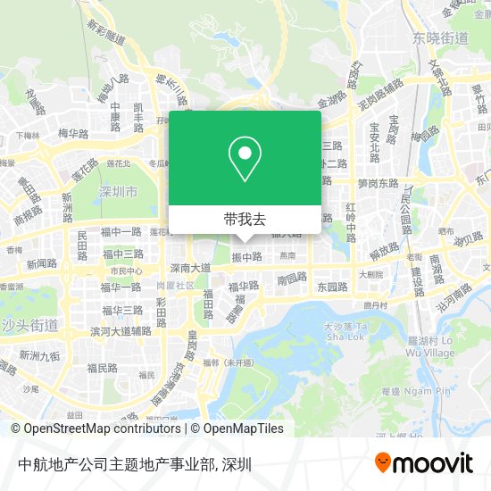 中航地产公司主题地产事业部地图