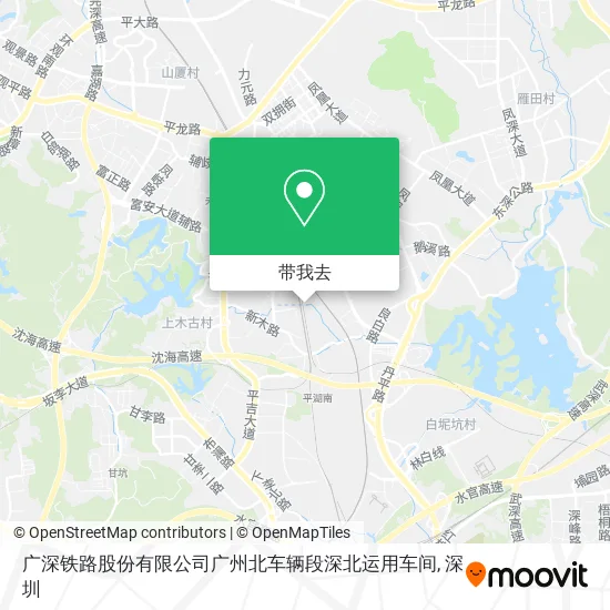 广深铁路股份有限公司广州北车辆段深北运用车间地图