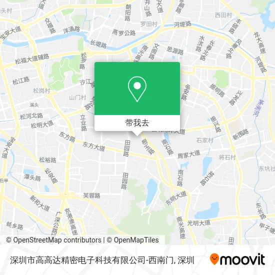 深圳市高高达精密电子科技有限公司-西南门地图