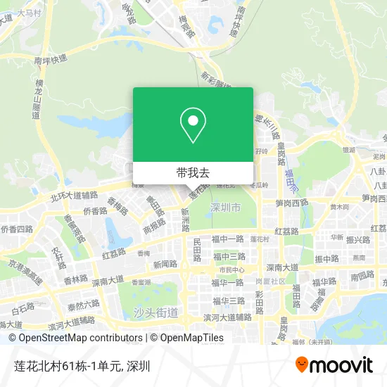 莲花北村61栋-1单元地图