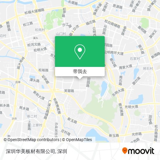 深圳华美板材有限公司地图