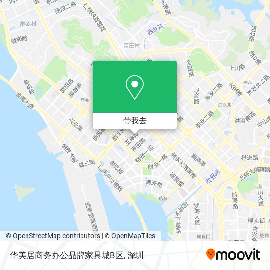 华美居商务办公品牌家具城B区地图