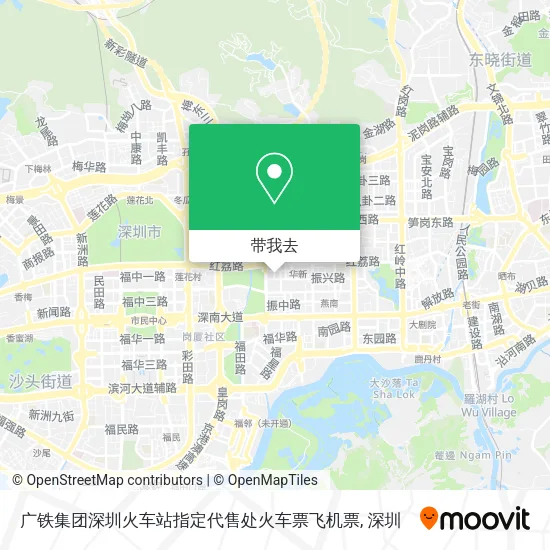 广铁集团深圳火车站指定代售处火车票飞机票地图