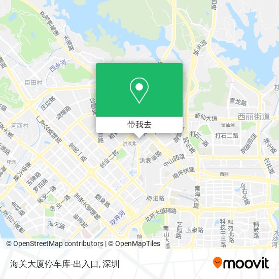 海关大厦停车库-出入口地图