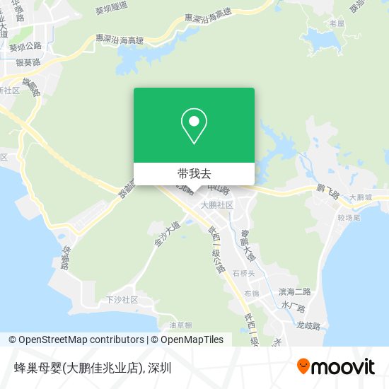 蜂巢母婴(大鹏佳兆业店)地图