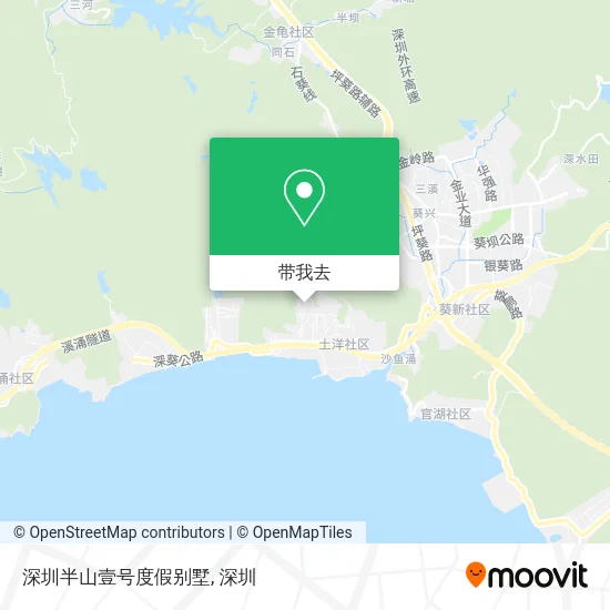 深圳半山壹号度假别墅地图