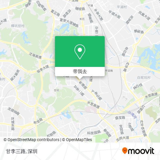 甘李三路地图