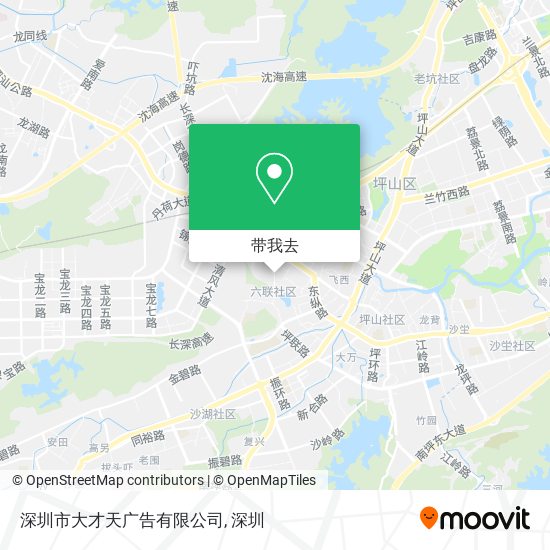深圳市大才天广告有限公司地图