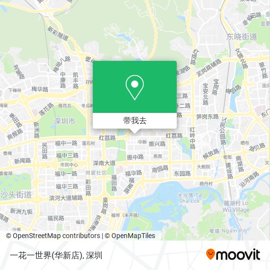 一花一世界(华新店)地图