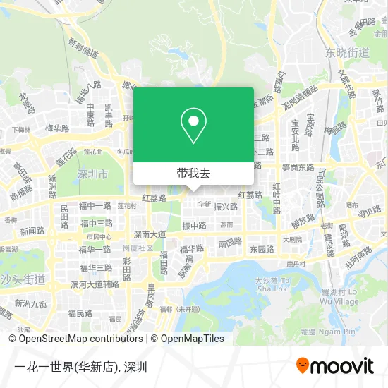 一花一世界(华新店)地图