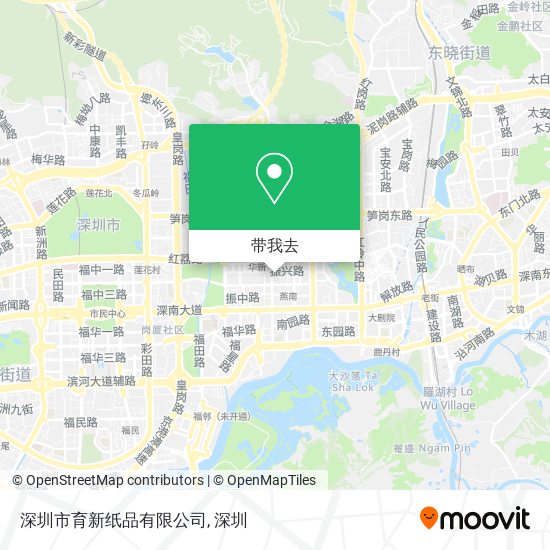 深圳市育新纸品有限公司地图