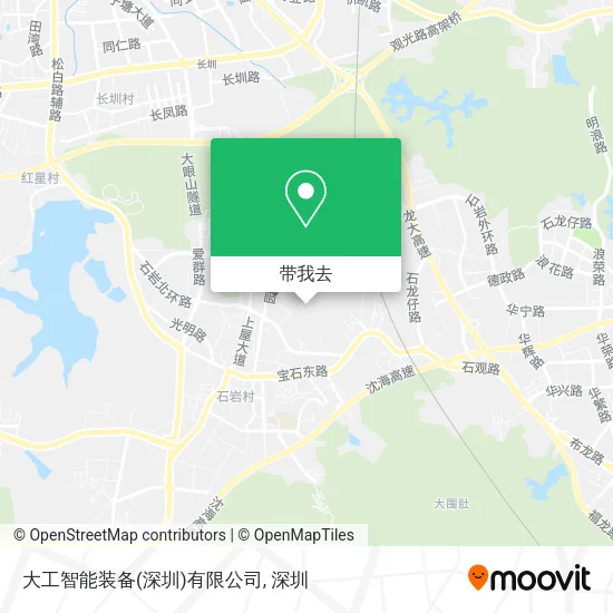 大工智能装备(深圳)有限公司地图
