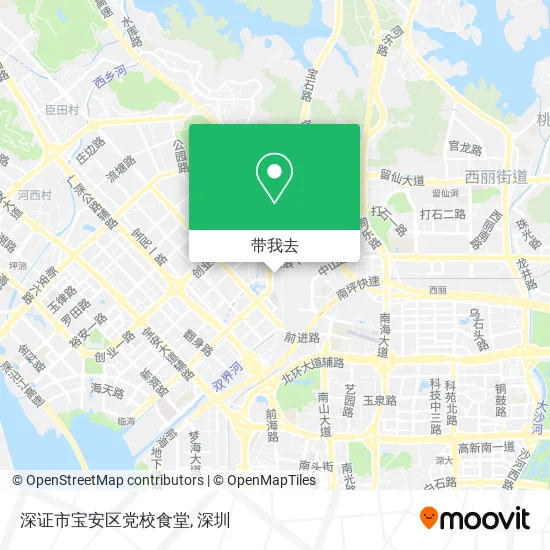 深证市宝安区党校食堂地图
