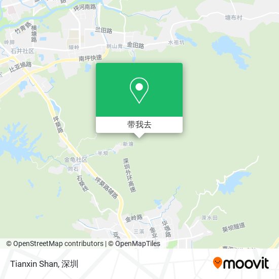 Tianxin Shan地图