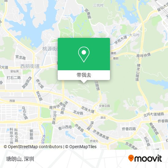 塘朗山地图
