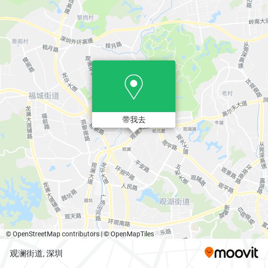 观澜街道地图