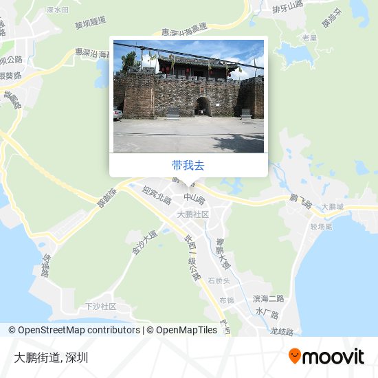 大鹏街道地图