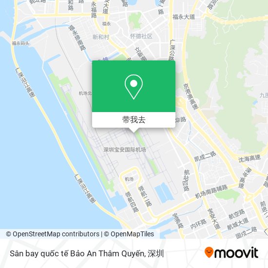 Sân bay quốc tế Bảo An Thâm Quyến地图