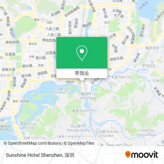 Sunshine Hotel Shenzhen地图