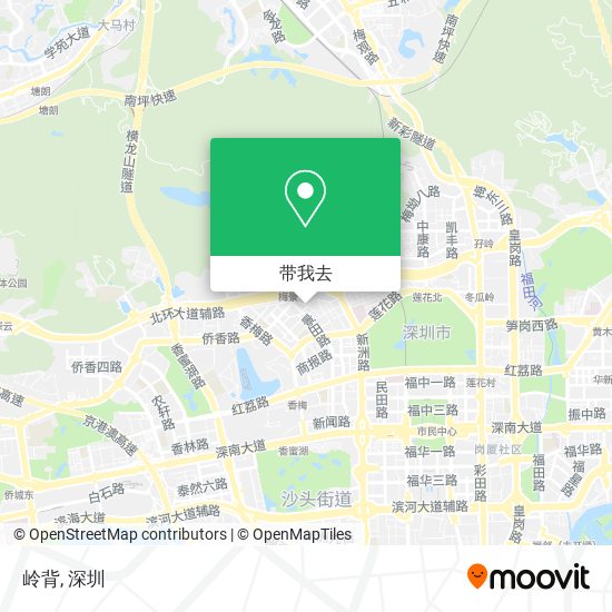 岭背地图