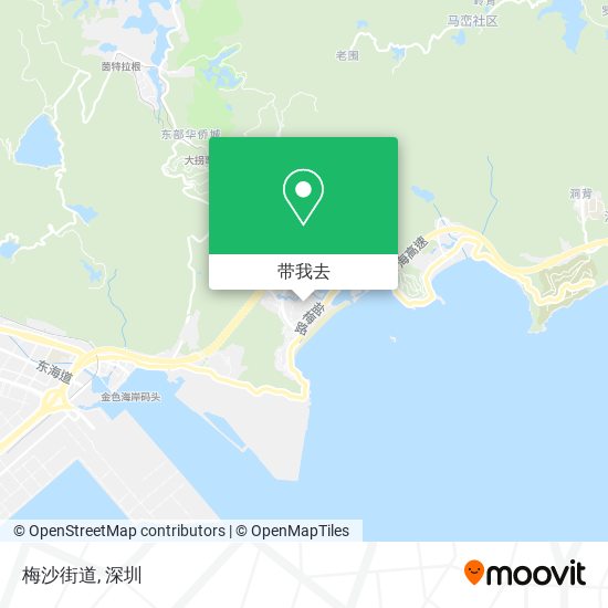 梅沙街道地图