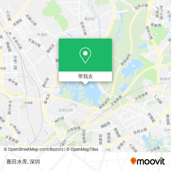 雁田水库地图